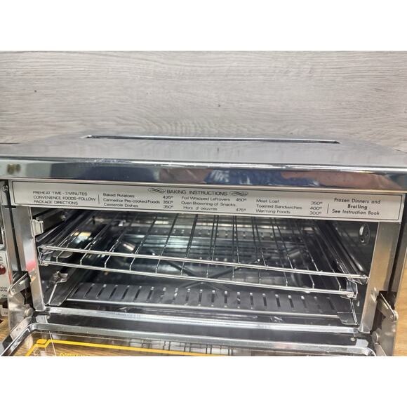 Vintage 1970s Proctor-Silex Chrome Toaster Oven 0504NA Compact USA Tested - Picture 15 of 16